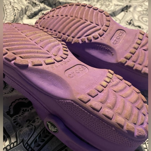 Unisex CROCS Classic Clog Purple Size W 8-9 Men 6-7 - Picture 9 of 11